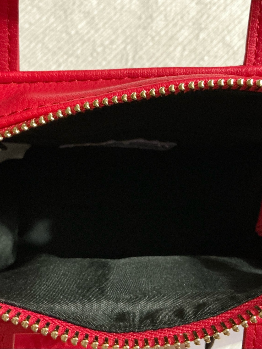 Madden Girl Lacy Quilted Heart Red Mini Tote with Adjustable Strap - Picture 9 of 11